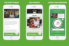 Oxfam launches easy-giving app