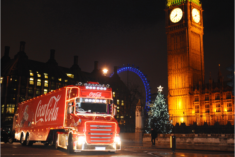 The Cola-Cola Christmas truck is cruising to a town near you soon