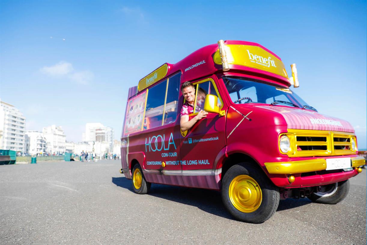 Benefit rolls out ice cream van with face-contouring tricks