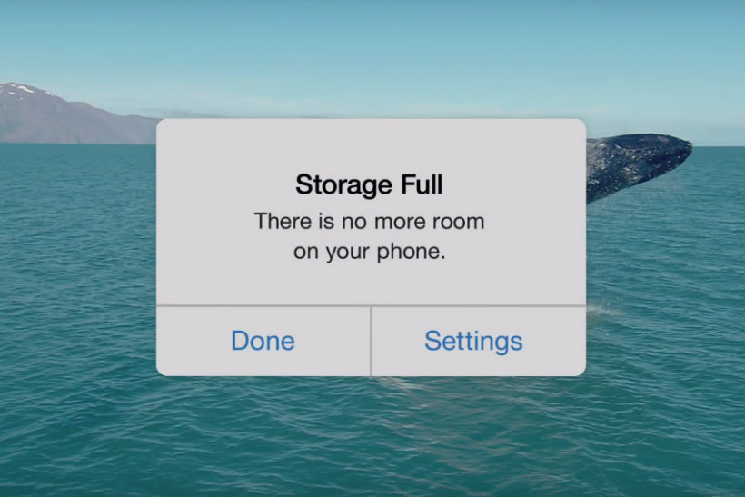 Google Photos ad cheekily references limited iPhone storage