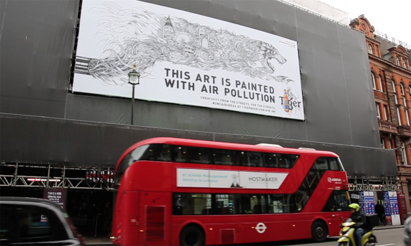 Watch: Tiger Beer and Air-Ink show pollution can be turned into ink