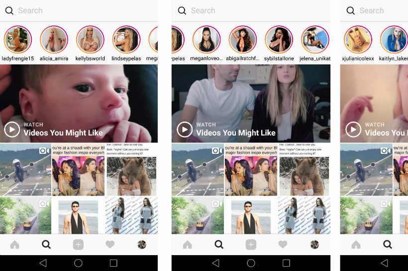 Instagram Stories shows X-rated content to users not searching for it