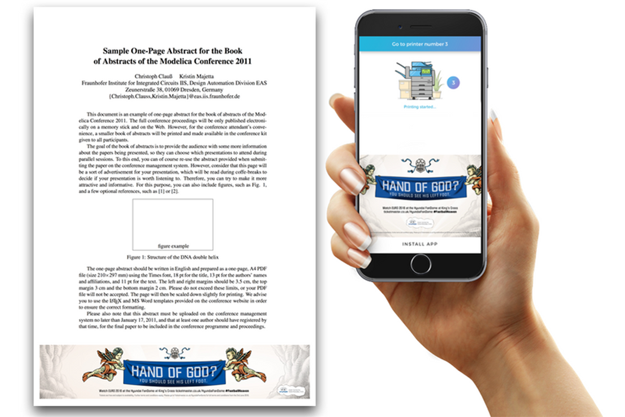 Startup gives students free printing for watching ads