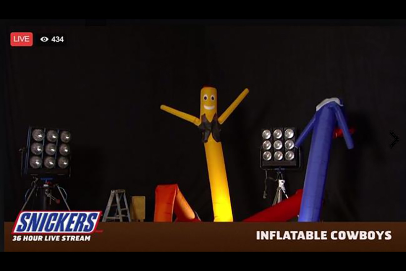 Inside the strangely hypnotic Snickers 36-hour live stream