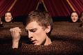 Costa Coffee: seemingly disembodied heads in a sea of coffee beans sing Kiss in this memorable ad.
