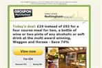 Groupon: ASA bans restaurant ad