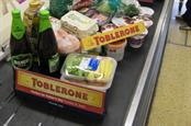 Toblerone check-out dividers