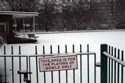 Snow-hit playing facilities. Image: HW
