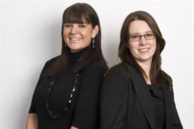 Azzurri Communications' Lesley Harrison and Chewton Glen's Katie Burns