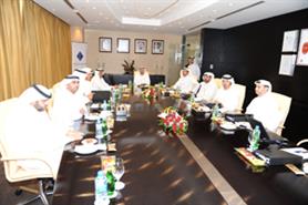 The Dubai World Trade Centre board