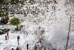 Sony 'foam city' by Fallon