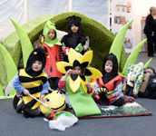 Children at the First2Learn stand