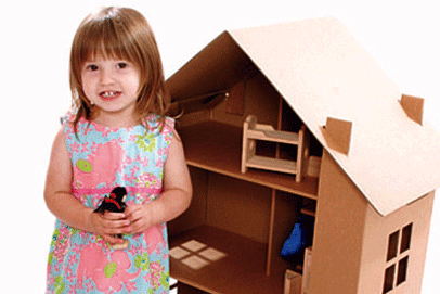Dolls house from Paperpod Cardboard Creations