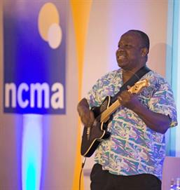 Dave Benson Phillips leads a session at the conference