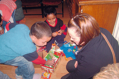 Childbase staff at Romanian children's centre