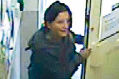 A CCTV image of the unknown woman that was released by police