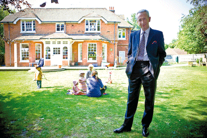 Pater Churchley at Caring Daycare's first nursery in Haslmere