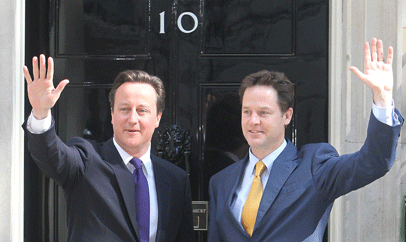 Cameron and Clegg in coalition: will their pre-election pledges become reality?