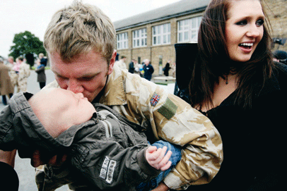 Serving fathers can miss many of the developmental changes in their children's lives