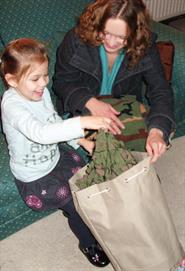 Grace and Amanda explore their 'Bag for Families'