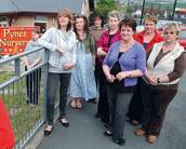 Staff at Pynes nursery, Bideford