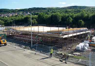 The new Enchanted Forest Nursery under construction at Riverside Business Park in Greenock