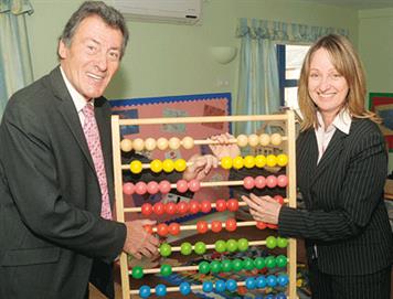 Alan Bentley with Jillian Bailey of RBS