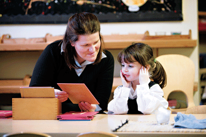 The visiting EYPs will meet with Montessori teacher Emma Johnson