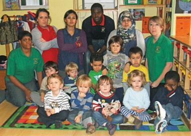 Carville Day Nursery staff and children show their feelings after the burglary
