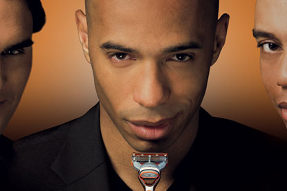 Thierry Henry...brand ambassador for Gillette