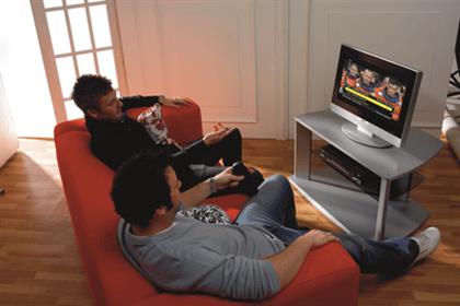 People watching TV feed