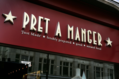 Pret a Manger... first to pay