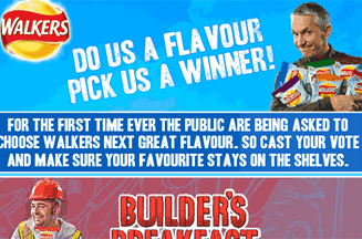 Walkers teams up with O2 for flavour vote by text