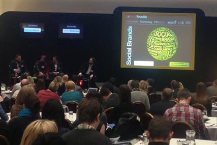 Social Brands: delegates attend the conference in London yesterday