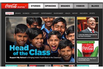 Coke promotes social causes and story-telling with Coca-Cola Journey 'magazine'