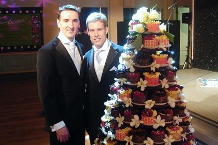 Qsoft...organised Gaydar stunt to celebrate civil partnerships