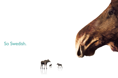 Saab: using the elk, the emblem of Sweden, in its ads Saab: using the elk, the emblem of Sweden, in its ads
