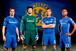 Chelsea: team mates model the 2012/2013 addidas kit