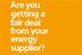 EDF: launches 'fair deal' campaign