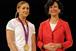 Jessica Ennis: pictured with Santander UK chief executive Ana Botin