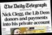 The Daily Telegraph: Clegg allegations