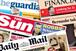 National dailies: FT, Guardian and Telegraph had slight month-on-month rises