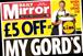 Daily Mirror: Â£5 off at Lidl