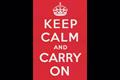 46. 'Keep calm and carry on' poster