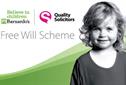 So far, £2.5m has been pledged through the free wills scheme operated by QualitySolicitors with Barnardo's