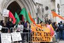Southall Black Sisters demonstrate at the High Court in London