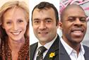 Ruth Powys, Arun Sharma and Paul Amadi
