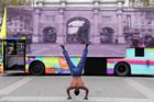 Watch: London Live bus tours capital with giant video screen