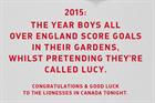 Vauxhall ad wishes England footballers good luck in World Cup semi-final