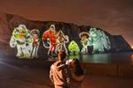 Disney projects giant Buzz Lightyear and Jack Sparrow onto White Cliffs of Dover